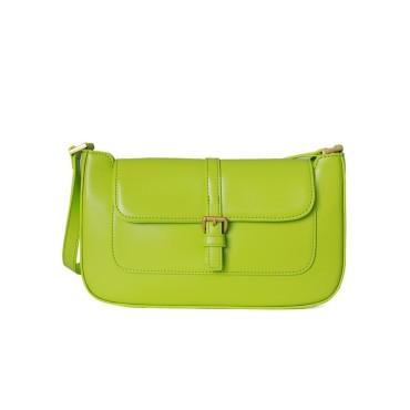 Eldora Genuine Leather Top handle bag Green 77317