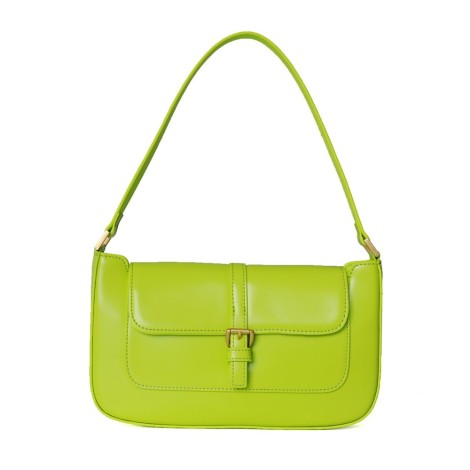 Eldora Genuine Leather Top handle bag Green 77317