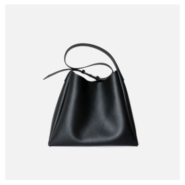 Eldora Genuine Leather Top handle bag Black 77319