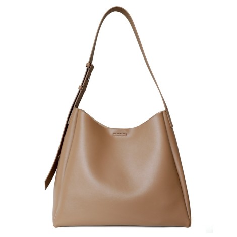 Eldora Genuine Leather Top handle bag Apricot 77319