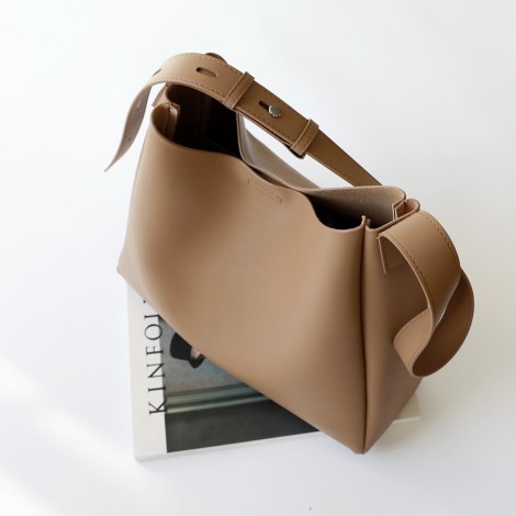 Eldora Genuine Leather Top handle bag Apricot 77319