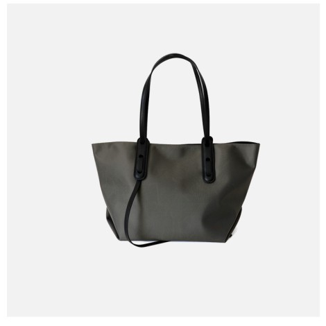Eldora Genuine Leather Tote Bag Grey 77320