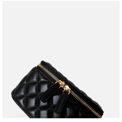 Eldora Genuine Leather Shoulder Bag Black 77323