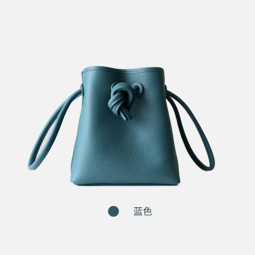 Eldora Genuine Leather Shoulder Bag Green 77325