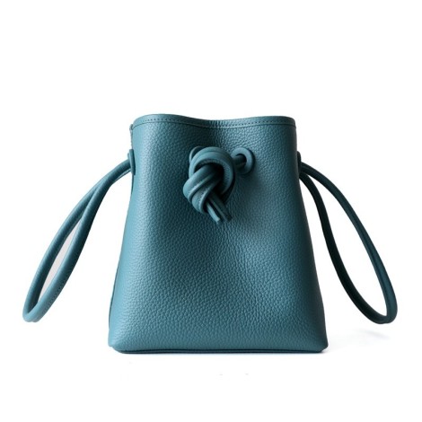 Eldora Genuine Leather Shoulder Bag Green 77325