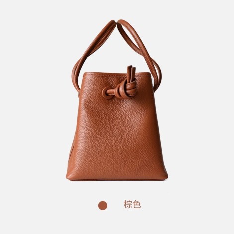 Eldora Genuine Leather Shoulder Bag Brown77325