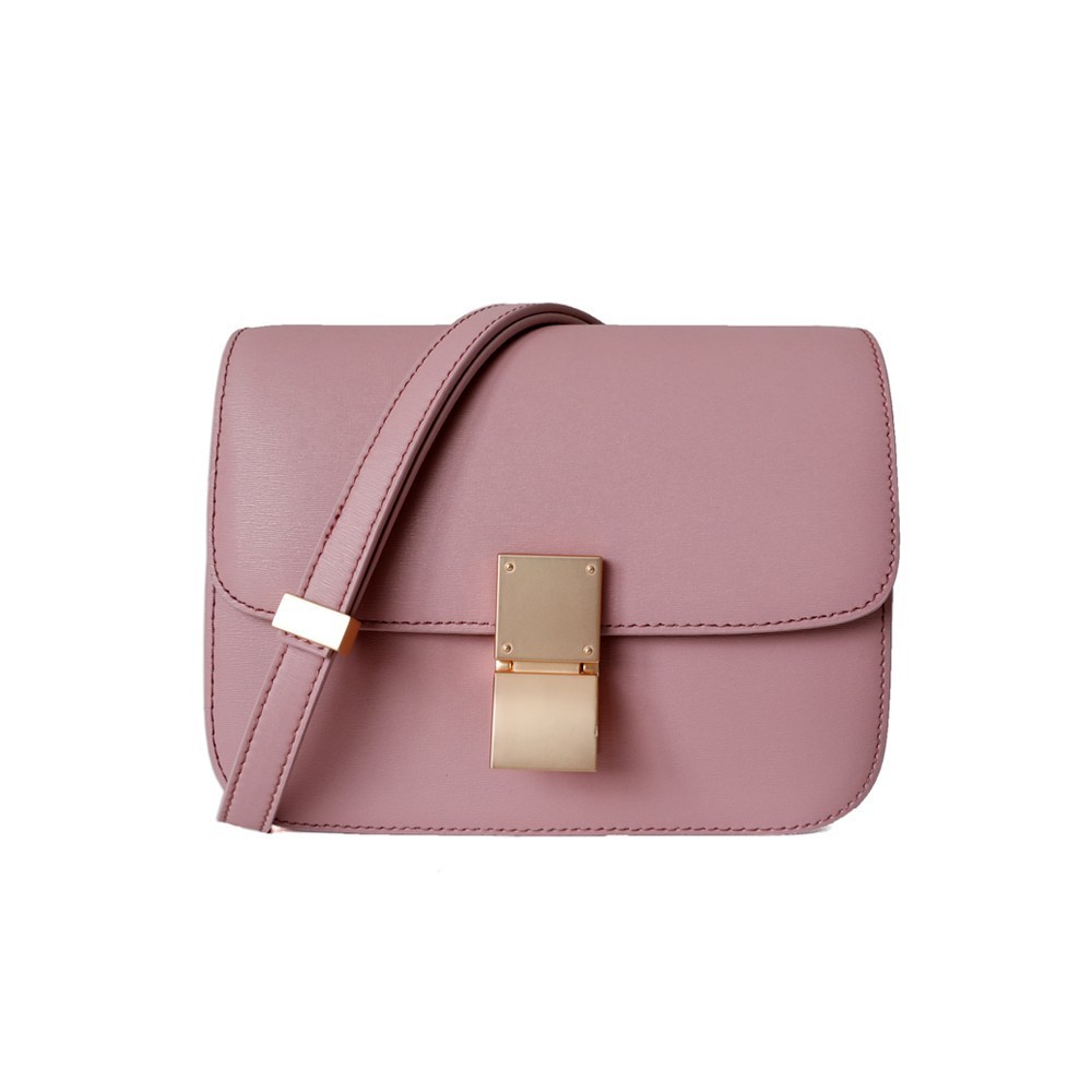 Eldora Genuine Leather Shoulder Bag Pink 77326