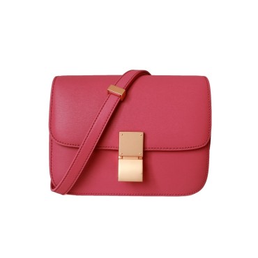Eldora Genuine Leather Shoulder Bag Red 77326