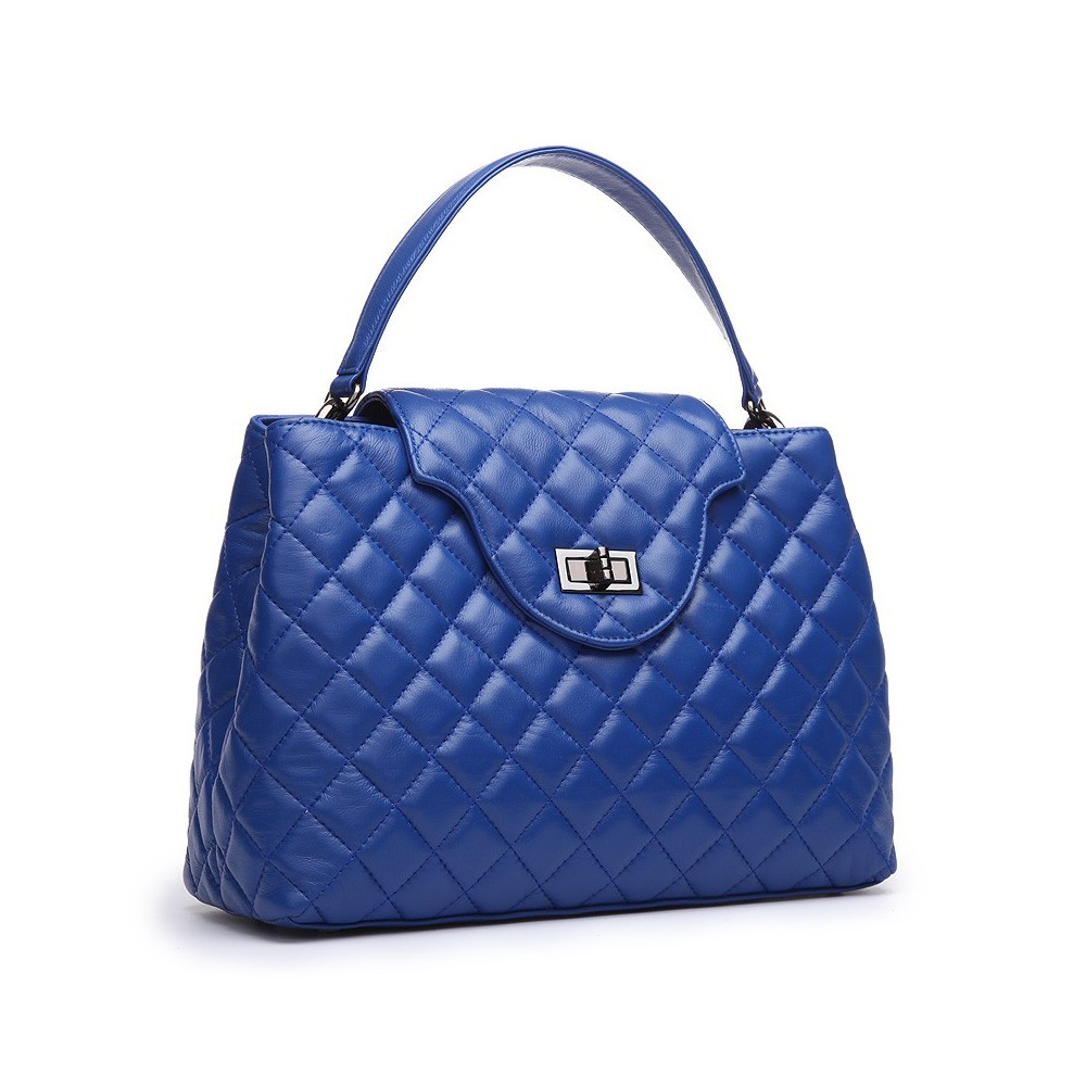 Bosquet Genuine Leather Satchel Bag Blue 75124
