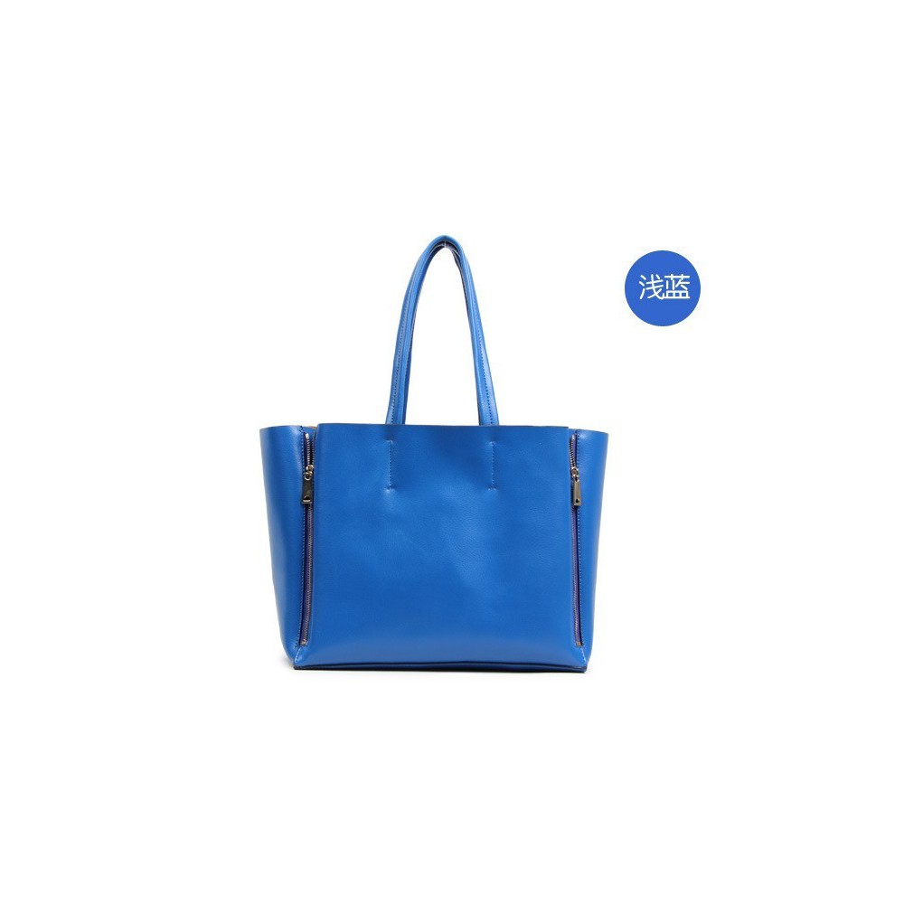 Willow Genuine Leather Tote Bag Blue 75276