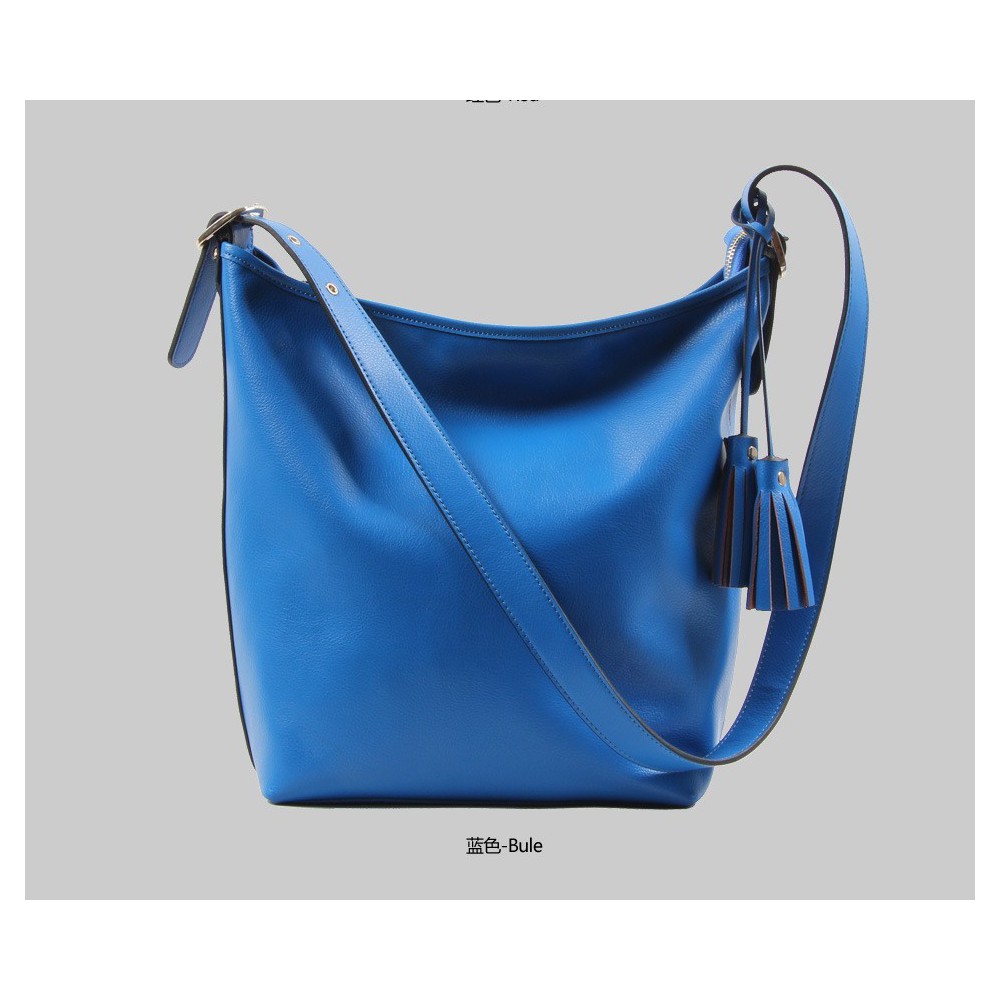 Helena Genuine Leather Crossbody Bag Blue 75278