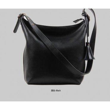 Helena Genuine Leather Crossbody Bag Black 75278