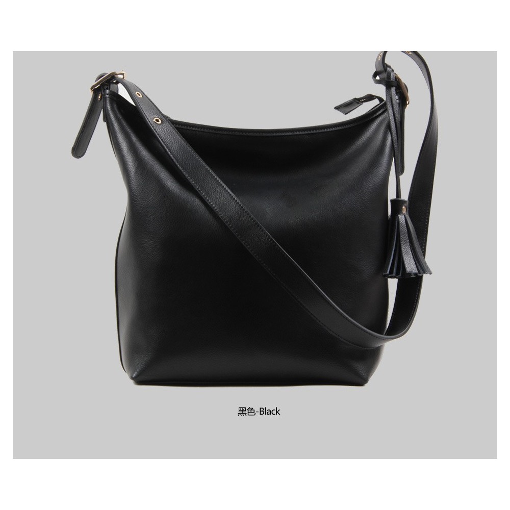 Helena Genuine Leather Crossbody Bag Black 75278