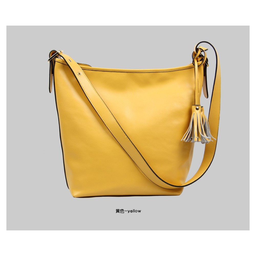 Helena Genuine Leather Crossbody Bag Yellow 75278