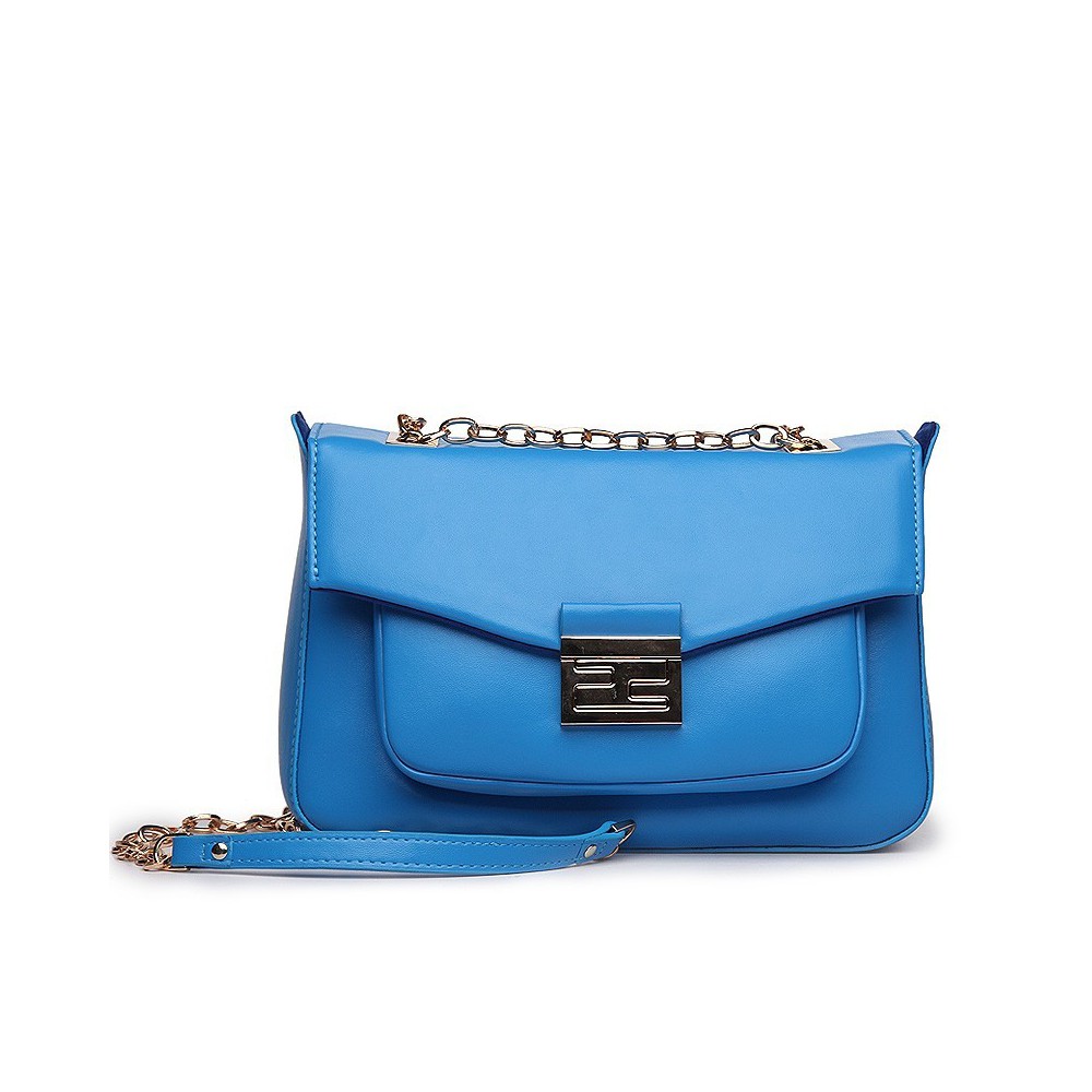Suzon Genuine Leather Shoulder Bag Blue 75127