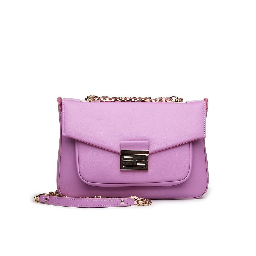 Suzon Genuine Leather Shoulder Bag Purple 75127