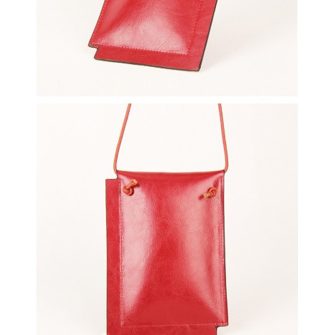Cody Genuine Leather Shoulder Bag Red 75324