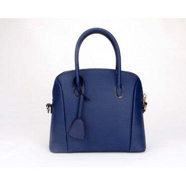 Eliane Genuine Leather Tote Bag Dark Blue 75339
