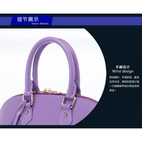 Manon Genuine Leather Tote Bag Purple 75338