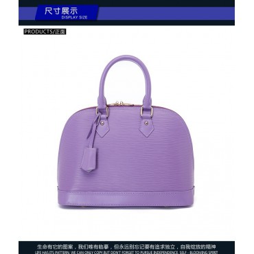 Manon Genuine Leather Tote Bag Purple 75338