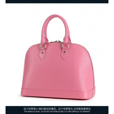 Manon Genuine Leather Tote Bag Dark Pink 75338