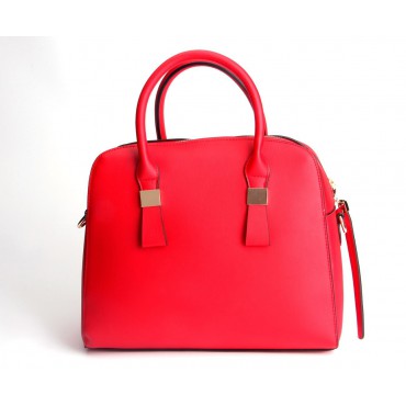 Teodora Genuine Leather Tote Bag Red 75344