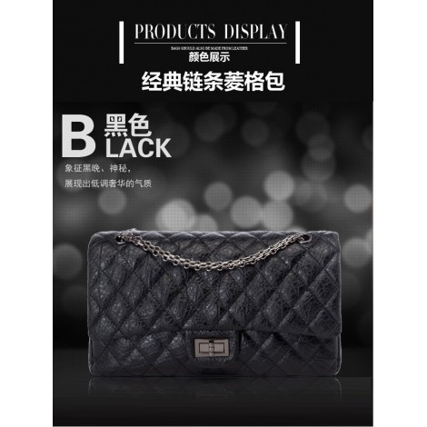 Aubin Genuine Leather Shoulder Bag Black 75352