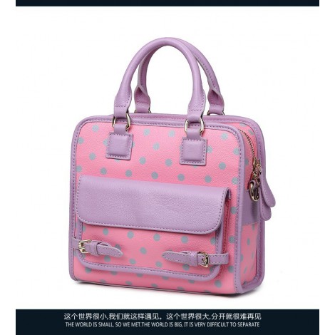 Troy Genuine Leather Tote Bag Pink 75354