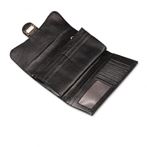 Murat Genuine Lambskin Leather Wallet Black 65101