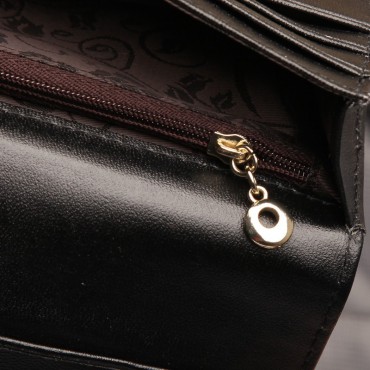 Murat Genuine Lambskin Leather Wallet Black 65101