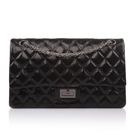 Edith Genuine Leather Shoulder Bag Black 75142