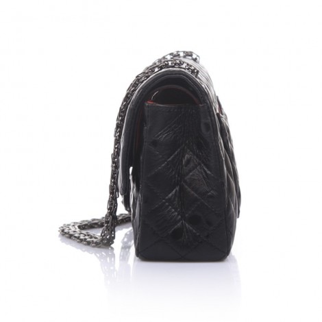 Aveline Genuine Leather Shoulder Bag Black 75143