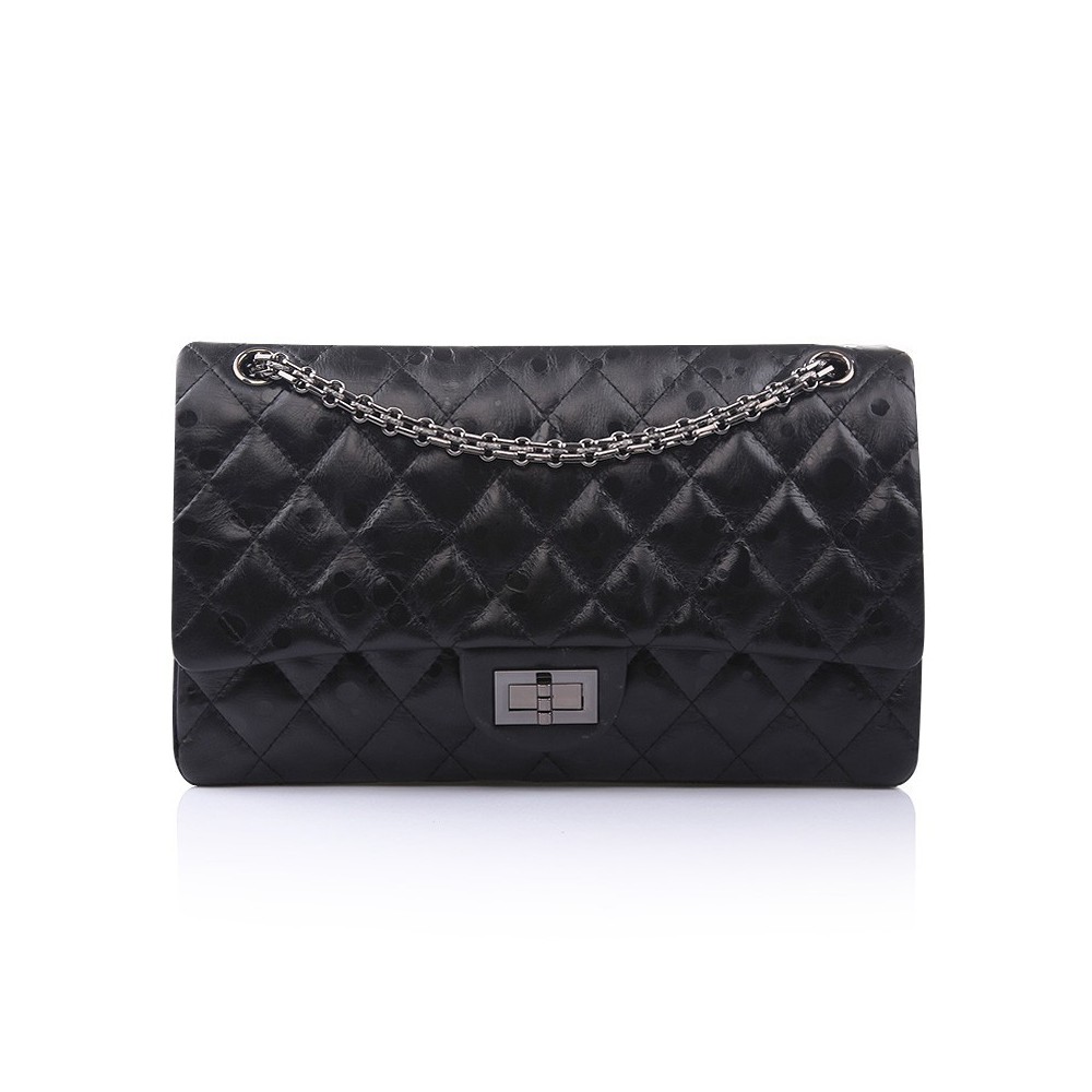 Aveline Sac à Main Porté Épaule en Vrai Cuir de Vache Noir 75143