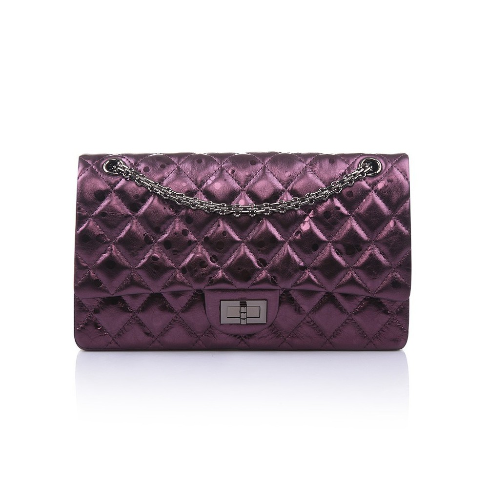 Aveline Sac à Main Porté Épaule en Vrai Cuir de Vache Violet 75143