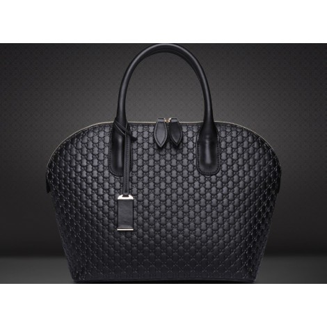 Tosca Genuine Leather Tote Bag Black 75144
