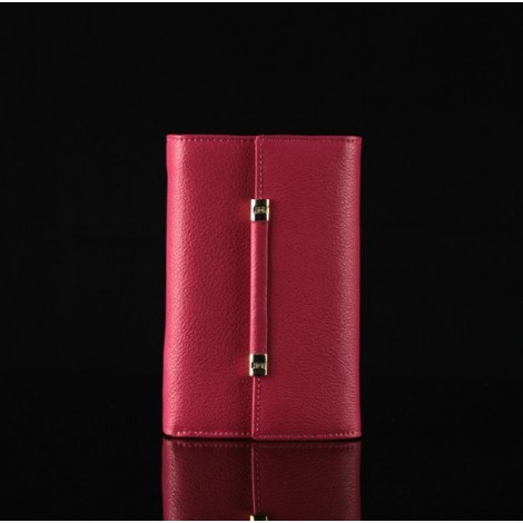 Genuine cowhide Leather Wallet  Red 65111