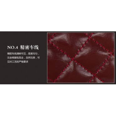 Alienor Genuine Leather Tote Bag Dark Red 75148
