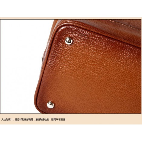 Genuine Leather Tote Bag Brown 75564