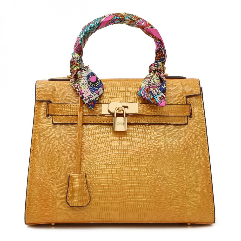Capucine Sac à Main Cartable en Vrai Cuir de Vache Jaune 75164 Capucine Sac à Main Cartable en Vrai Cuir de Vache Jaune 75164