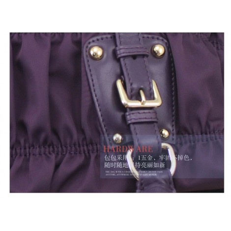 Genuine Leather Tote Bag Purple 75614