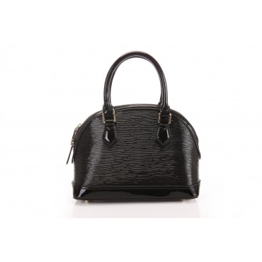 Genuine Leather Tote Bag Black 75640