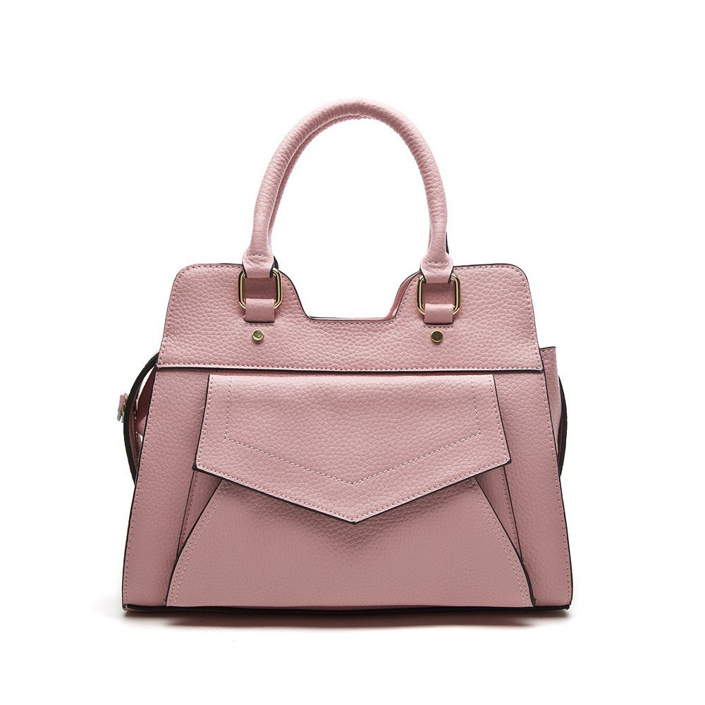 Kelsey Genuine Leather Tote Bag Pink 75175