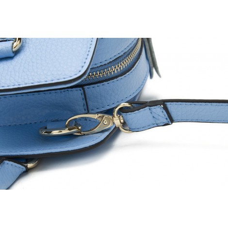 Kelsey Genuine Leather Tote Bag Blue 75175