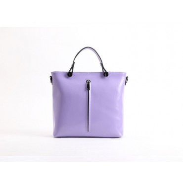 Genuine Leather Tote Bag Purple 75683