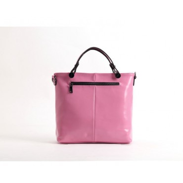 Genuine Leather Tote Bag Pink 75683