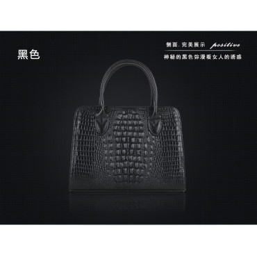 Genuine Leather Tote Bag Black 75675
